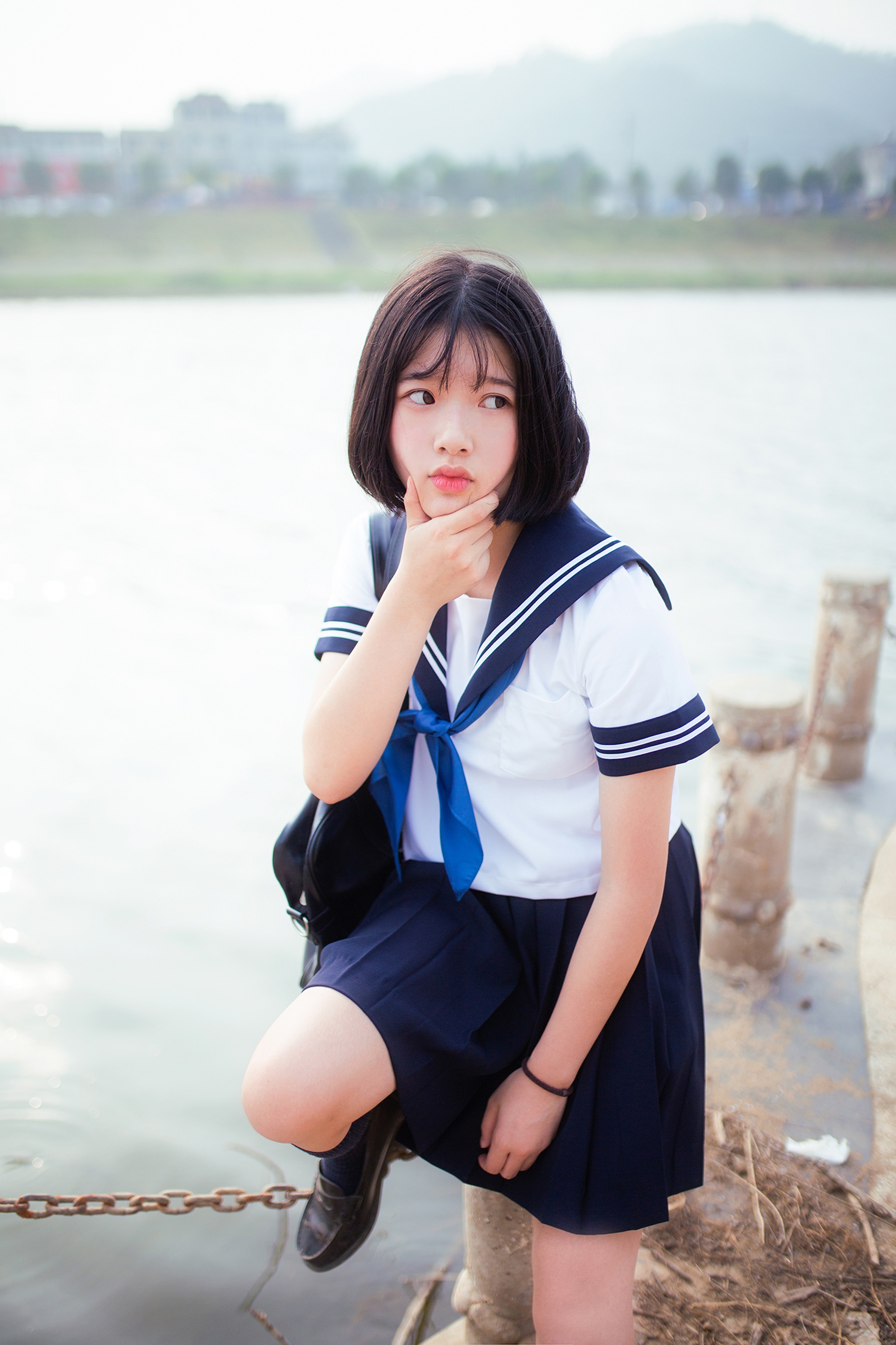 图片[1]-风之领域 – NO.148 可爱的水手服 [54P]-XikXak